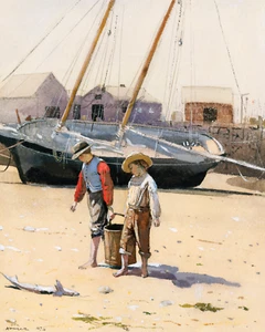 A BASKET OF CLAMS by Winslow Homer Fine Art Giclee 11 X 14 Print - Picture 1 of 1