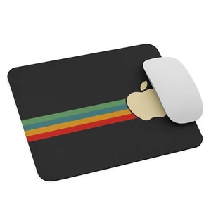 Tapis de Souris Apple 9,5x7,75 Pouces Style Rétro Look iMac iPhone Qualité Premium - Photo 1/3