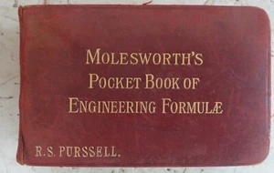 Pocket Engineering Guide 1901 Molesworth's Formulae & Hurst's Architectural Book - Picture 1 of 23