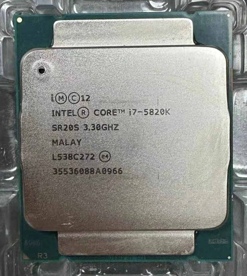 Intel Core i7 5820K SR20S 3.3GHz 6C/12T 15M 140W LGA2011-3 CPU processor - Image 1 of 1