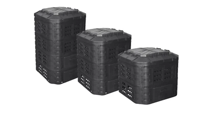 Komposter Schnellkomposter Gartenkomposter mit Belüftungssystem 600l 860l 1120l - Bild 1 von 4