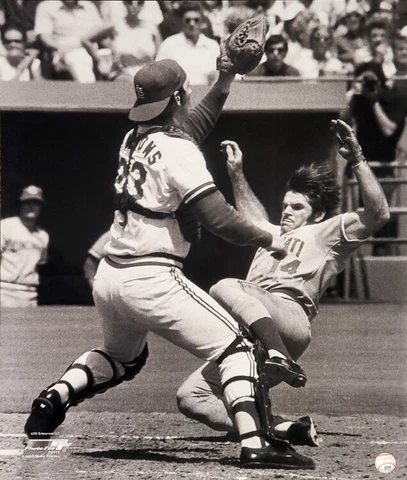 Pete Rose PLAY AT THE PLATE Cincinnati Reds 1975 Premium Photofile 20x24 POSTER Cover
