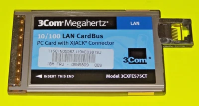 3Com Megahertz 10/100 LAN CardBus Ethernet PC Card Model: 3CXFE575CT - Image 1 of 3