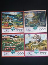 Charles Wysocki 1000 Piece Puzzle Lot of 4 Total Puzzles By Buffalo Games