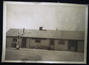 VTG c. 1925 CEDAR RIDGE ARIZONA TRADING POST CONOCO GAS PUMP COCA COLA 7X5" K - Picture 1 of 2
