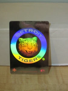 1991 Upper Deck Team Logo Hologram Sticker Detroit Tigers - Imagen 1 de 2