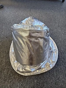 NEU Feuerwehrmann silber aluminisiert Näherungshaube Lift-up Visier Lite Industries - Bild 1 von 9