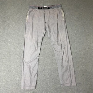 Diesel Pants Gray Lounge Sleep Pajamas Pocket Cotton Blend Stretch Medium large - Picture 1 of 6