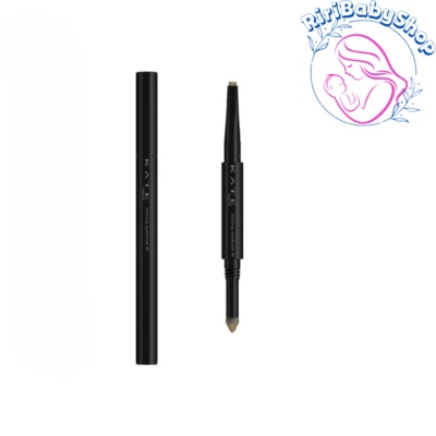[KANEBO KATE] Lasting Eyebrow Double Tip Pencil BR-3 DARK BROWN (WIDE TYPE) F/S - Image 1 of 2