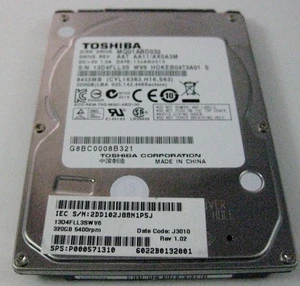 Toshiba 320GB HD SMART Error   *FREE SHIPPING! - Picture 1 of 1