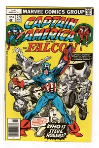 CAPTAIN AMERICA and FALCON 215 (6.0), NEWSTAND, ORIGIN and CAREER RETOLD * - Picture 1 of 2