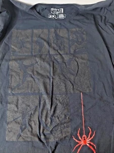 Black Widow mit dezentem Comic Hintergrund 3XL Damen schwarzes T-Shirt Avengers Marvel - Bild 1 von 5