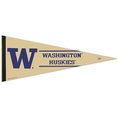 Washington Huskies Premium Pennant - 12" X 30" - W Logo Cover