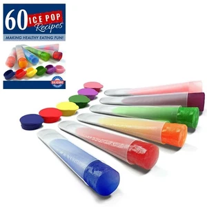 Reusable Silicone Popsicle Molds BPA-Free for Healthy Homemade Ice Pops - Picture 1 of 6