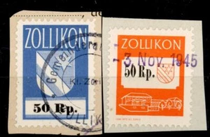 Switzerland local revenues Zollikon fiscal Stempelmarken - Picture 1 of 1