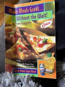 Crisco - ¡Haz comidas geniales sin esperar! (Folleto de recetas vintage / anuncios) - Imagen 1 de 2
