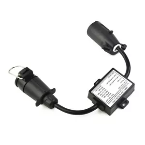 1x Remorque L??ger Adaptateur Convertisseur US V??hicule 7-Way Prise ?? European - Imagen 1 de 12