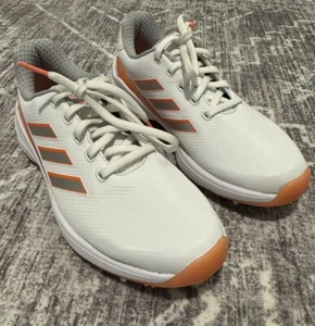 Womens Adidas ZG23 Golf Shoes White / Silver Metallic / Coral Size 6 Preowned - Picture 1 of 6