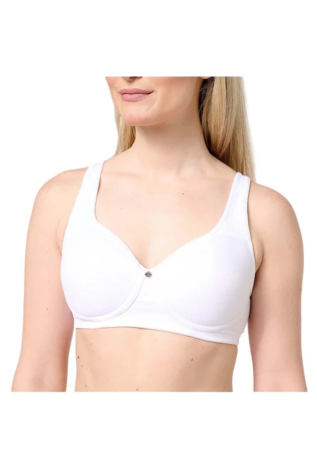 Breezies Active Contour Wirefree Bra White - Image 1 of 1