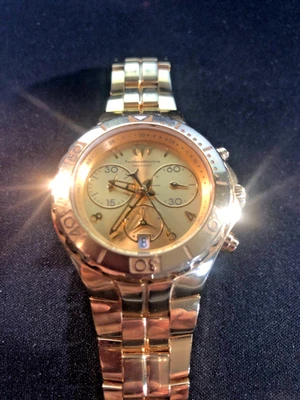 TechnoMarine 男士海珍珠手表瑞士零件 20ATM TM-715004 工作惊人 — 第 1/4 张图片