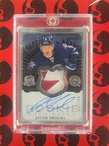 2013-14 Jacob Trouba The Cup /249 Rookie Patch Auto #181 Winnipeg Jets New York  - Picture 1 of 2