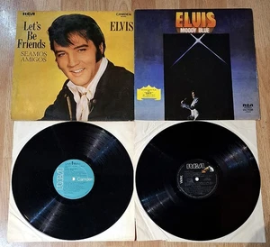 Elvis ARGENTINA 1971-1977 LP LOT Seamos Amigos + BLACK LABEL Moody Blue - Picture 1 of 8