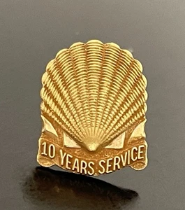 10K MASSIVES GELBGOLD SHELL ÖL SERVICE AUSZEICHNUNG 2,05g - Bild 1 von 4