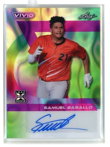 2024 Leaf Vivid Baseball Samuel Basallo Lava Autograph - 1/4 - Picture 1 of 2