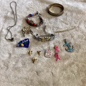Vielseitiges Konvolut Modeschmuck 14 Teile gebraucht EUC - Bild 1 von 8