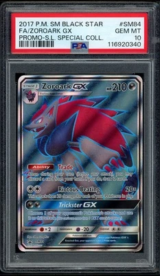 2017 Pokemon PSA 10 Zoroark GX BSP SM84 Promo Card Shining Legends Special Coll - Image 1 of 2