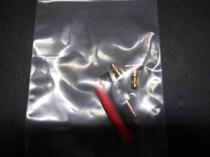 3.5mm Gold plated Bullet Banana Plug Connector Male/Female 2 x Pairs - Picture 1 of 2