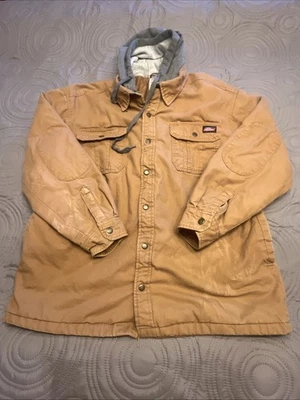 Dickies Hooded Canvas Work Jacket Men’s Size 2XL (50–52) Brown Outdoor Durable - Image 1 of 4