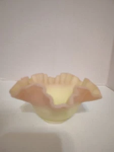 Fenton burmesische Schüssel 3 cm hoch mit Papieretikett - Bild 1 von 5