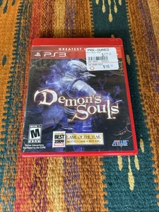 Demon's Souls - Sony PlayStation 3 (2009) - Usado CIB Greatest Hits Etiqueta Roja - Imagen 1 de 3