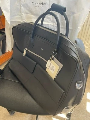 A stunning brand new with tags black leather Moncrief weekend bag Zoie RRP £2200 - Image 1 of 4