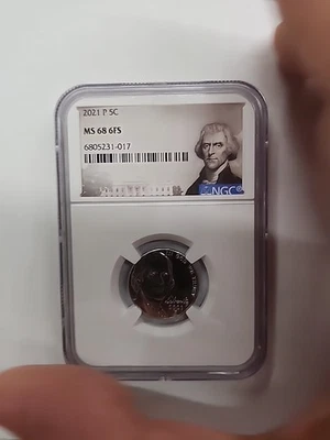 2021-P Jefferson Nickel 5C NGC MS68 6FS Quality #6805231-017 - Image 1 of 4