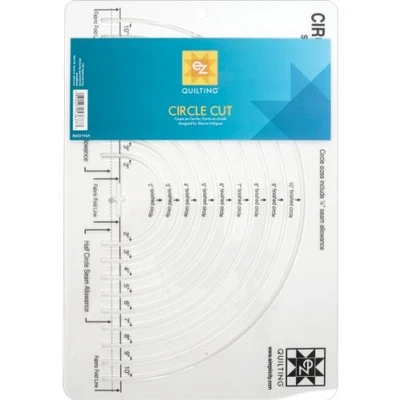 EZ Quilting Easy Circle Cut Ruler Acrylic Template Quilting Simplicity - Image 1 of 4