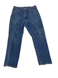 L.L. Bean Mens Blue Double L Relaxed Fit Fleece Lined Denim Jeans No Tag Size - Picture 1 of 13
