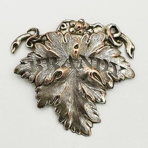 PIERCED BRANDY DECANTER BOTTLE LABEL SILVER PLATE VICTORIAN 19TH CENTURY - Picture 1 of 3