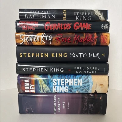 Stephen King Lot of 7 Hardcover Books Mixed Titles Horror Thriller Novels - Image 1 of 4