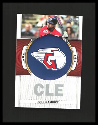 2023 Jose Ramirez - Topps Team Logo Patches  #TLP-JRA Cleveland Guardians  - Image 1 of 3