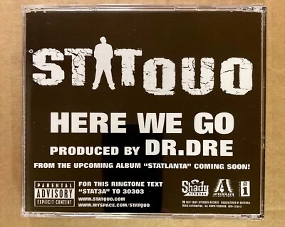 Promo CD Single - Stat Quo - Here We Go - 4 Versions [PA] 2007 Dr. Dre Statlanta Foto 1 de 4