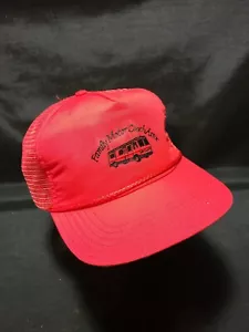 Vintage Family Motor Coach Association RV Camping Patch Red Snapback Hat USA - Picture 1 of 7
