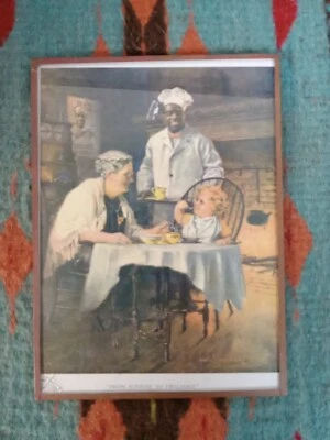 Vintage 1924 Framed Cream of Wheat Ad "From Sunrise to Twilight"by Edward Brewer - Image 1 of 4