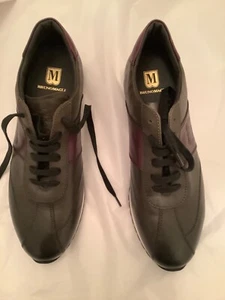 NEW Bruno Magli Carlo Brown Leather Sneakers - 10M - Picture 1 of 4