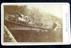 Photo XIXe siècle CHEMIN DE FER DU RIGI Vitznau-Rigi Bhan Suisse Pont métallique - Picture 1 of 4
