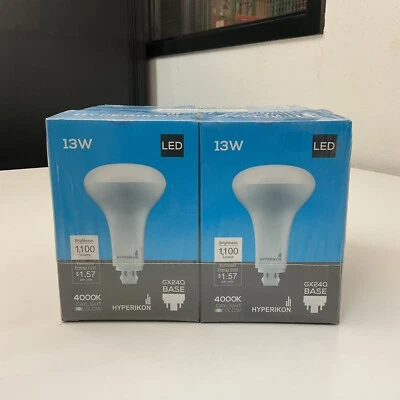 Hyperikon G24Q LED 13W BR30 Bulb 4000K Daylight Glow, Ballast Compatible - 4 Pk - Image 1 of 4