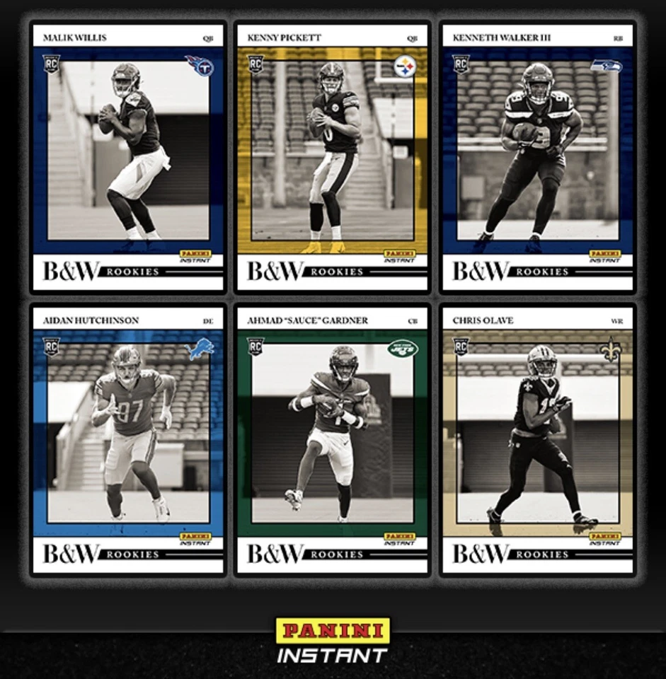 2022 Panini Instant ERIK EZUKANMA RC BLACK & WHITE ROOKIE #’d 1/649 Dolphins! - Image 1 of 1