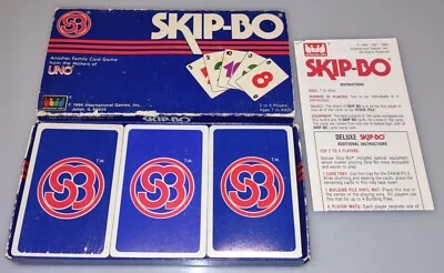 VTG SKIP-BO SEALED 162 Playing cards International Games Card Game 3 DECKS 1986 - Image 1 of 4