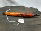 Handmade Ballpoint Pen ~ Pine Cone & Resin, in Firey Orange Pearl PC059